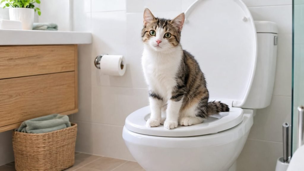 toilet train a cat step by step process